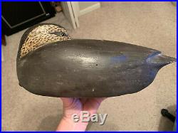 Grayson Chesser Hand Carved Full Size Decoy Wood Chincoteague Va