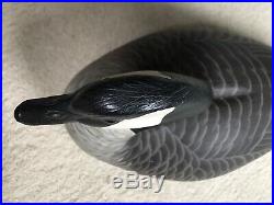 Grayson Chesser Hand Carved Full Size Goose Decoy Wood Chincoteague Va Signed