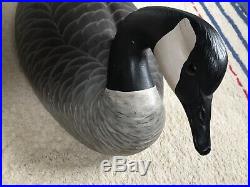 Grayson Chesser Hand Carved Full Size Goose Decoy Wood Chincoteague Va Signed