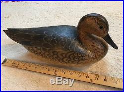 Grayson Chesser Hand Carved Pintail Duck Decoy Chincoteague Va Signed Flawless