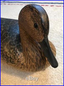 Grayson Chesser Hand Carved Pintail Duck Decoy Chincoteague Va Signed Flawless