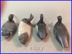 Group Of 4 Old Working Duck Decoys