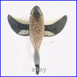 Hand Carved Blue Winged Teal Flyer Flying Wood Duck Decoy Full Size