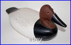 Hand Carved Wood Duck Decoy by Ralph A. Pyle Chesapeake City Md. Signed
