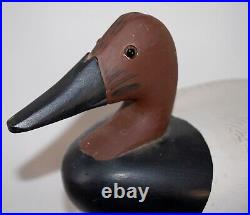 Hand Carved Wood Duck Decoy by Ralph A. Pyle Chesapeake City Md. Signed