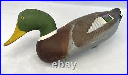 Hand Carved and Painted Captain Harry Jobes Drake Mallard Decoy (Signed)