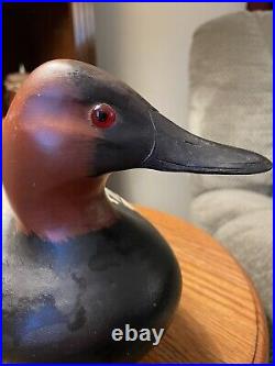 Hand Painted Canvasback Duck Decoy