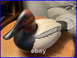 Hand Painted Canvasback Duck Decoy