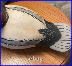 Hand Painted Canvasback Duck Decoy