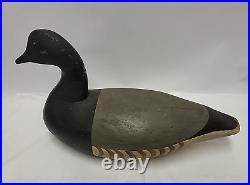 Hand carved Duck decoy, Signed by Bill Black Jr. And S. Maas