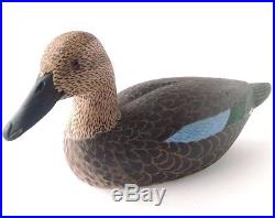 Heck Whittington Decoy Ducks Pair Vintage Painted Stamped Signed 1972 Oglesby