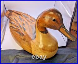 Hersey Kyle JR 1984 Wood Duck Decoy Stock Signature & AUTOGRAPHED! WithMedallion