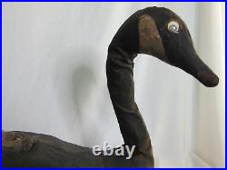 Herters Decoy Goose Vtg Stander Straw Stuffed Oil Cloth/ Canvas Hunting 26