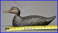 Hollow Mason Premier grade black duck duck decoy decoys RESTORED