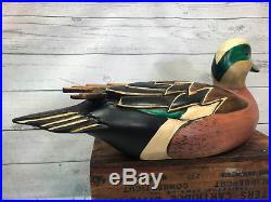 Huge 20 Tom Taber 1990-91 Ducks Unlimited Special Edition Wigeon Duck Decoy