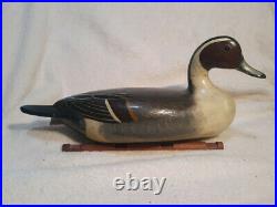 Illinois River Pintail Decoy by Charles Perdew repainted and varnished