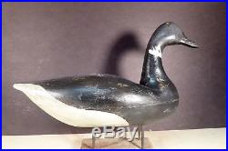 Ira Hudson style BRANT duck decoy attributed to Chas. Birch, Willis Warf, VA