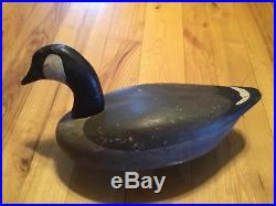 Jack Sweet Wooden Goose Decoy with rare Owners Tag