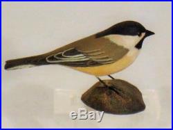 Jess Blackstone Chickadee Duck Decoy Original Antique Wooden Shorebird Mass Nh