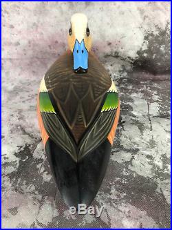 Jode Hillman NJ Sleeper Wigeon Duck Decoy From His Personal Rug, Life Size