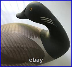 Joey Jobes Signed Hand Carved & Painted Brant Goose Decoy DU Ducks Unlimited