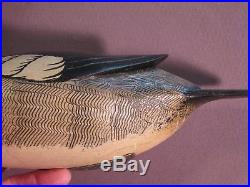 John Holloway Red Breasted Merganser hollow carved Duck Decoy Pair