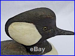 John M. Bede (20th c, Chincoteague Island, VA) Duck Decoy, Hooded Merganser