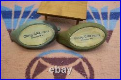 Labeled Carry Lite Paper Mache Alert Heads Duck Decoy Salesman Sample Miniature