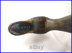 Large Vintage 20 Cork & Wood Duck Decoy Handmade in Oconomowoc WI, RITCHR stamp