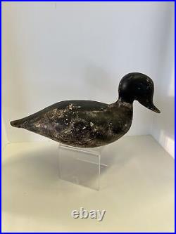 Late 19th Or Early 20th Century Tack Eye Duck Decoy
