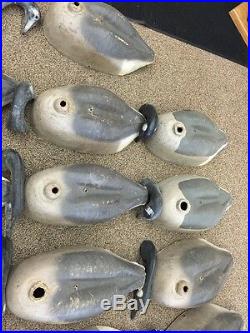 Lot Of 16 Vintage Canadian Goose Shell Decoys Compressed Cardboard Body Geese