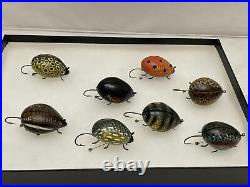Lot Of 8 Carl Christiansen Ladybug Beetle Fishing Decoys Lures