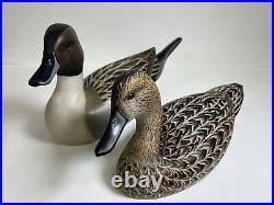 Louisiana Carver Dexter Neal Pair Of Wood Duck Decoys 2006/2009