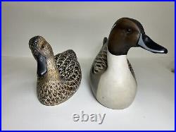 Louisiana Carver Dexter Neal Pair Of Wood Duck Decoys 2006/2009