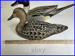 Louisiana Carver Dexter Neal Pair Of Wood Duck Decoys 2006/2009