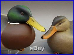 Mallard Duck Decoy Matched Pair Delaware River Rick Brown Brick Township Nj