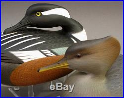 Merganser Duck Decoy Matched Pair Delaware River Rick Brown Brick Township Nj