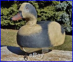 MINT SIGNED EXTREMELY RARE & EARLY 1940 BEN SCHMIDT OLD SQUAW Wood Duck Decoy
