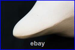 M. DeNIKE Large Trumpeter Swan Hand Carved Decoy 1984 (MBP)