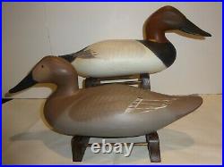Madison Mitchell Pair Canvasback Duck Decoys, Vintage Signed 1970