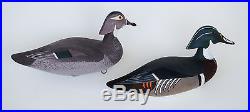 Madison Mitchell Wood Duck Decoy Pair Signed Dated