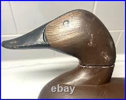 Madison Mitchell signed 1954 canvasback hen decoy duck Havre de Grace vintage