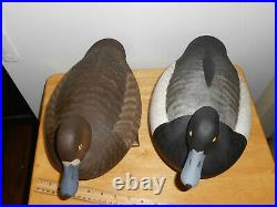 Marty Hanson pair of Bluebill Duck Decoys