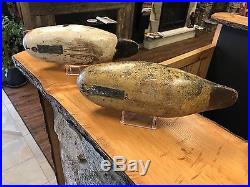 Mason Decoy Co. Pre 1900 Over 117 Years Old! Glass Eyed Mallard Pair. In OP