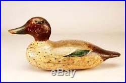 Mason Glasseye Green-Winged Teal Drake in Orig Paint-LOW RESERVE/FREE SHIPPING