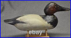 Mason STANDARD Grade CANVASBACK DRAKE glass eye duck decoy OP