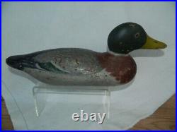 Mason Standard Grade Drake Mallard Wooden Decoy Original