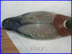 Mason Standard Grade Drake Mallard Wooden Decoy Original