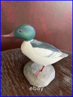 Miniature American Merganser Decoy Painted Abercrombie & Fitch by George Winters
