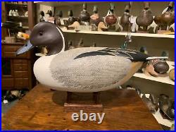 Minty Branded Famous John Holloway Hollow Pintail Drake Duck Decoy New Jersey